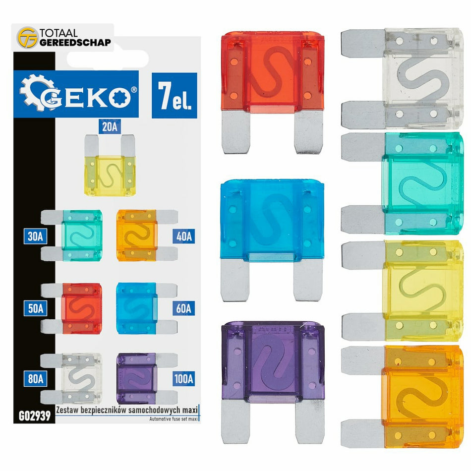 Automotive fuse set maxi 7 pcs