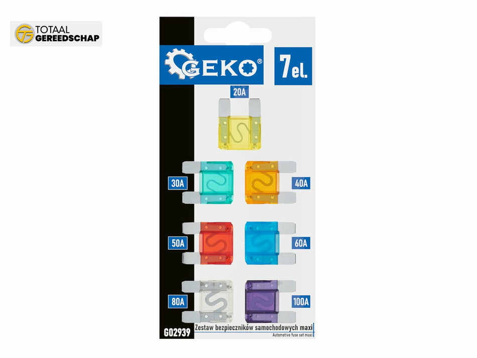 Automotive fuse set maxi 7 pcs