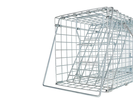 Opvouwbare metalen levendval voor bunzingen, wezelachtigen en ratten 60x21x18cm