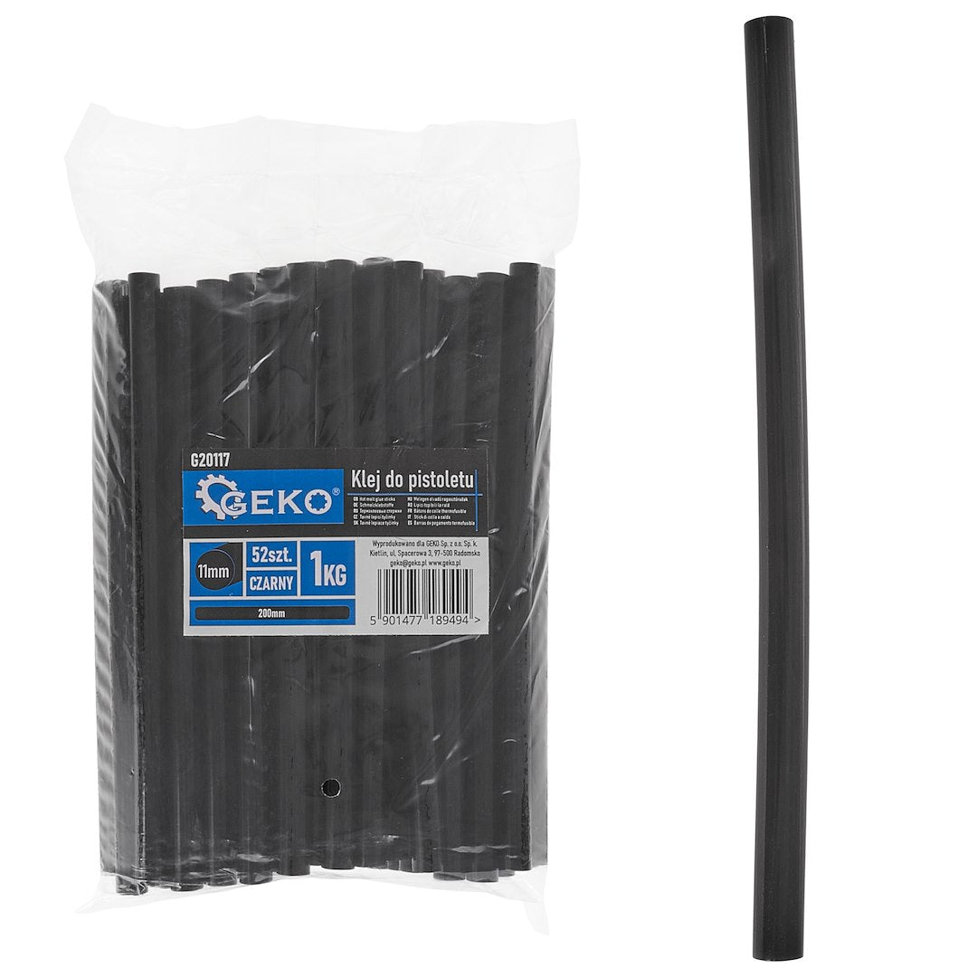 Lijmstift 11mm-200mm zwart 52 stuks