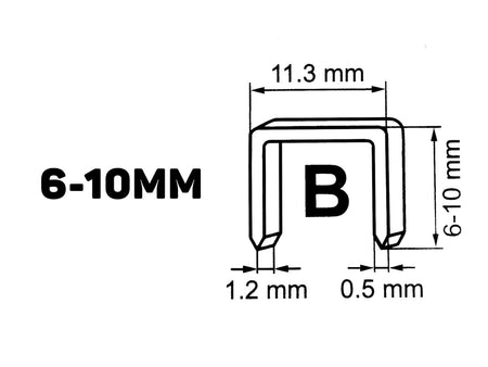 Niettang voor hamers 6-10mm