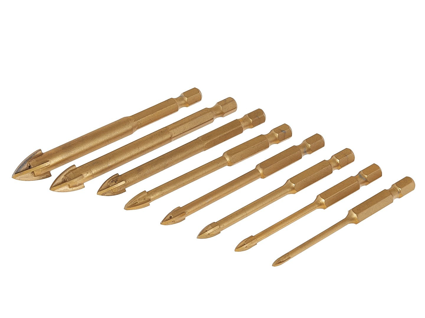 8-delig boorset voor glas en keramiek 3-12mm