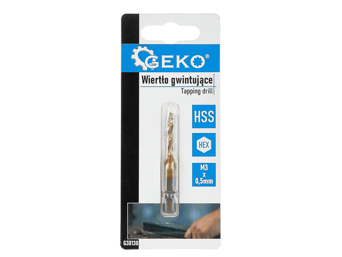 HSS M3 x 0,5mm tapboor met HEX-montage