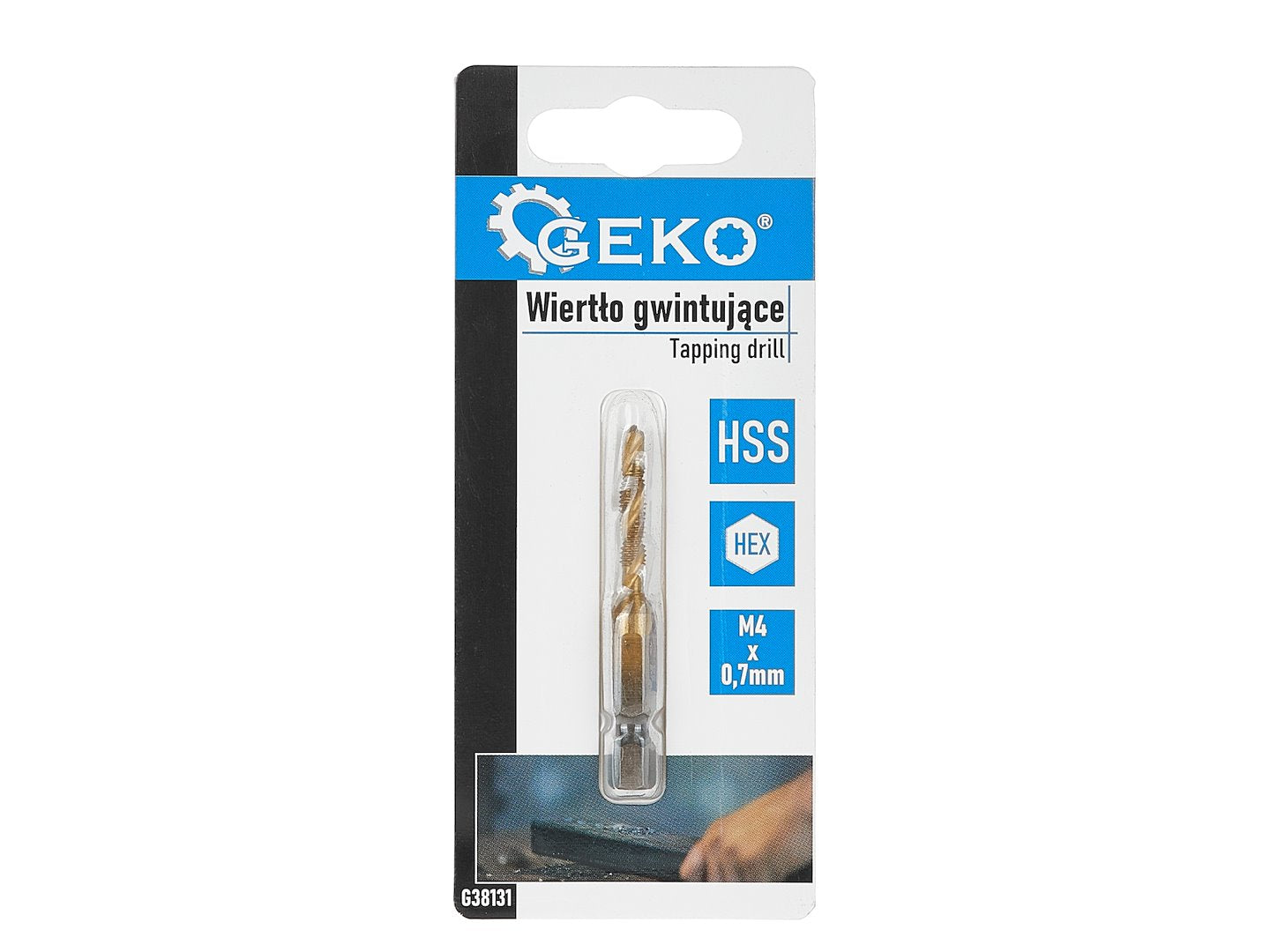 HSS M4 x 0,7mm tapboor met HEX-montage
