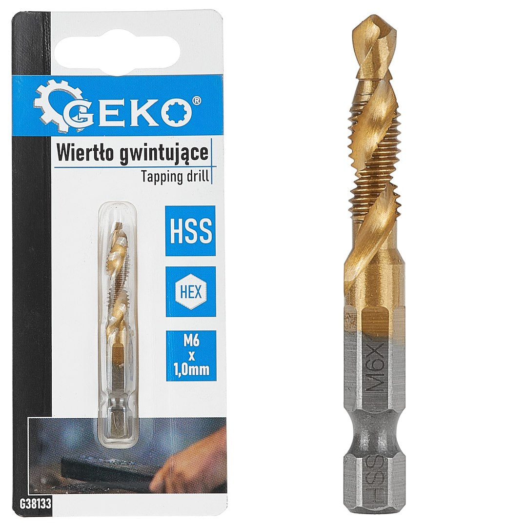 HSS M6 x 1,0mm tapboor met HEX-montage