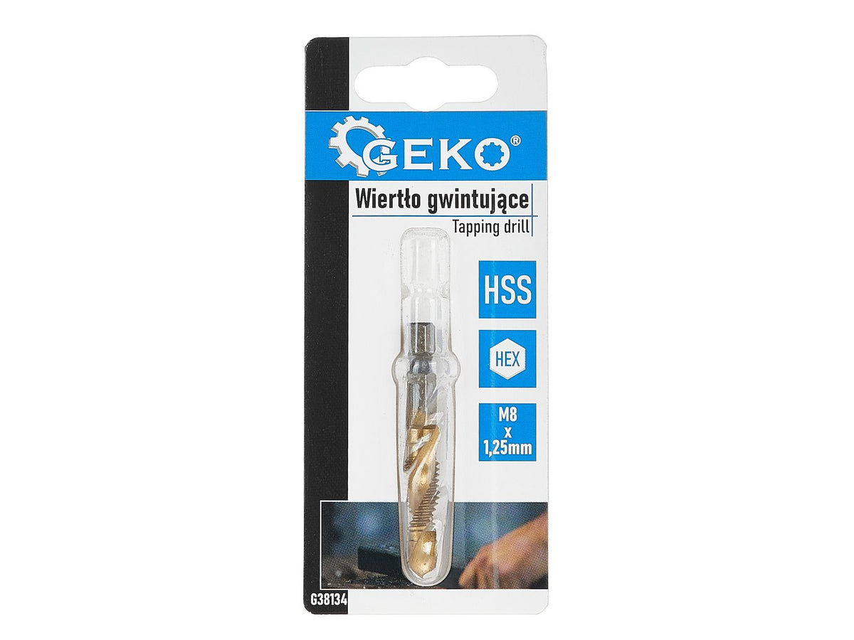 HSS M8 x 1,25mm tapboor met HEX-montage