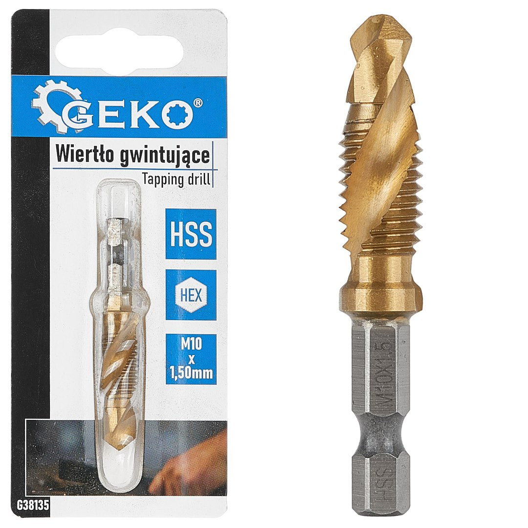 HSS M10 x 1,50mm tapboor met HEX-montage