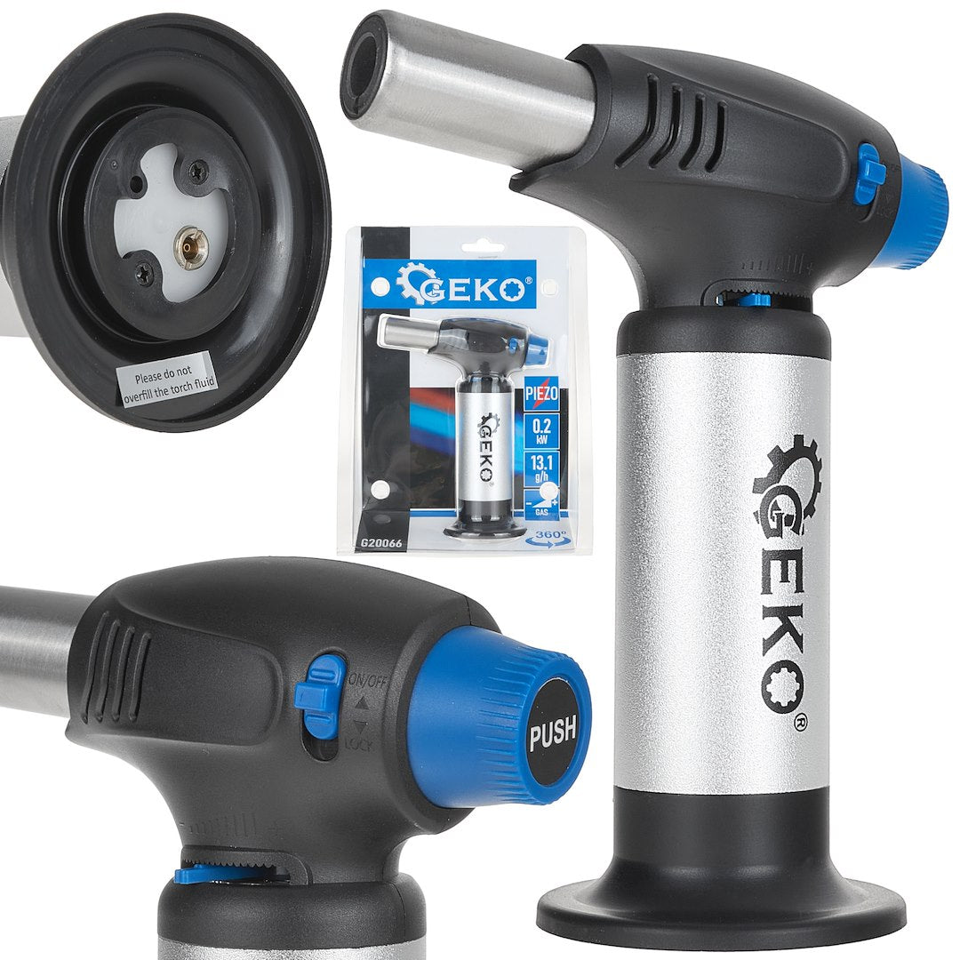 360 graden piëzo gasbrander met tank