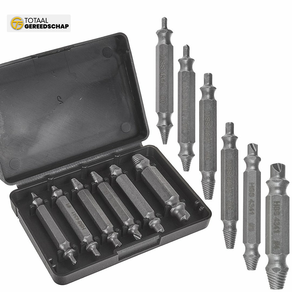 6pcs double side screw extractor set