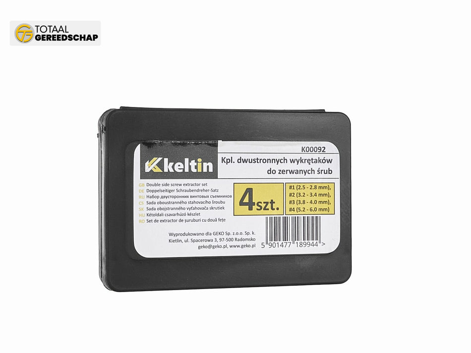 4pcs double side screw extractor set