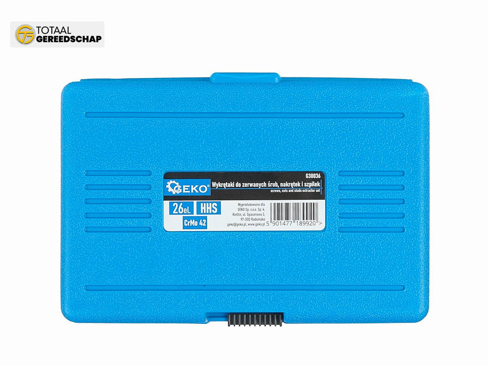 26pcs screws, nuts and studs extractor set