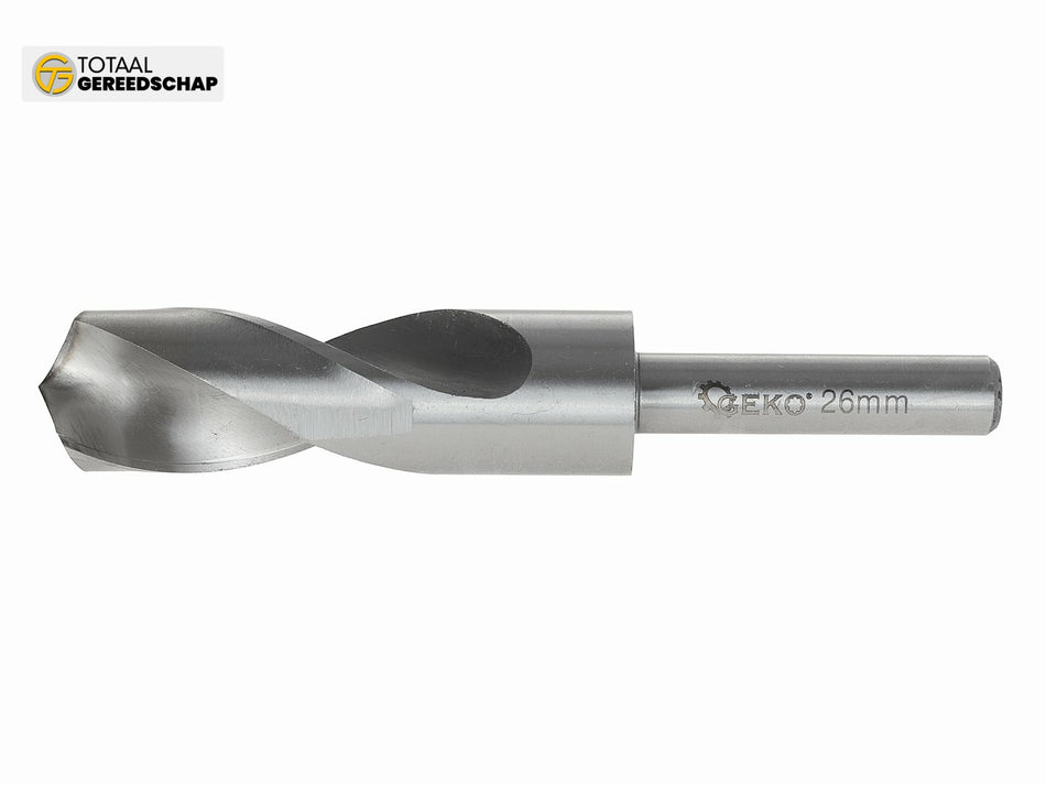 Set van 2 HSS-spiraalboren met een schacht van 26-28 mm