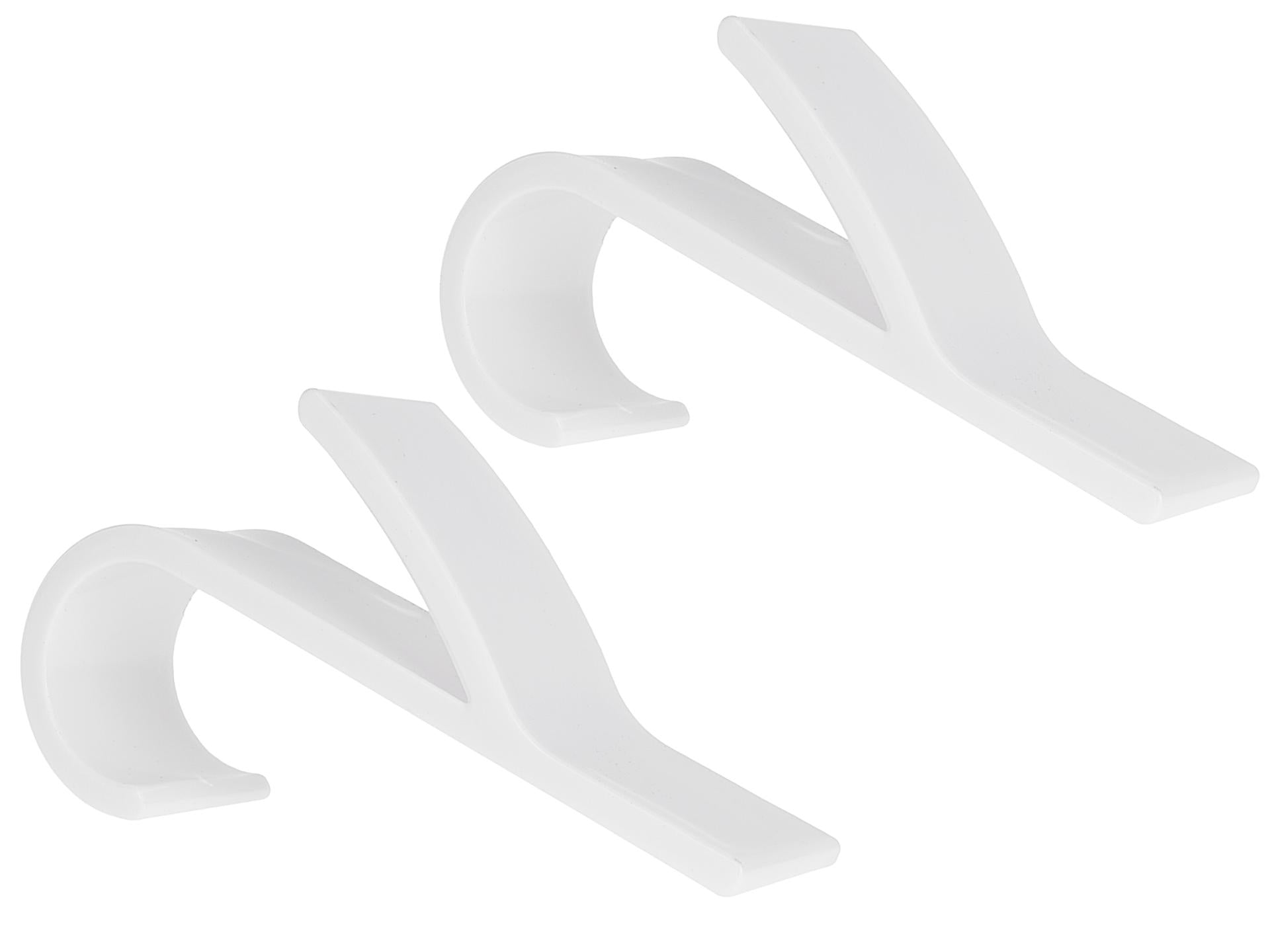 2-delige set witte badkamerhaken voor radiator