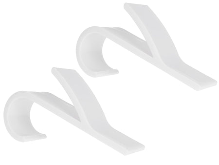 2-delige set witte badkamerhaken voor radiator