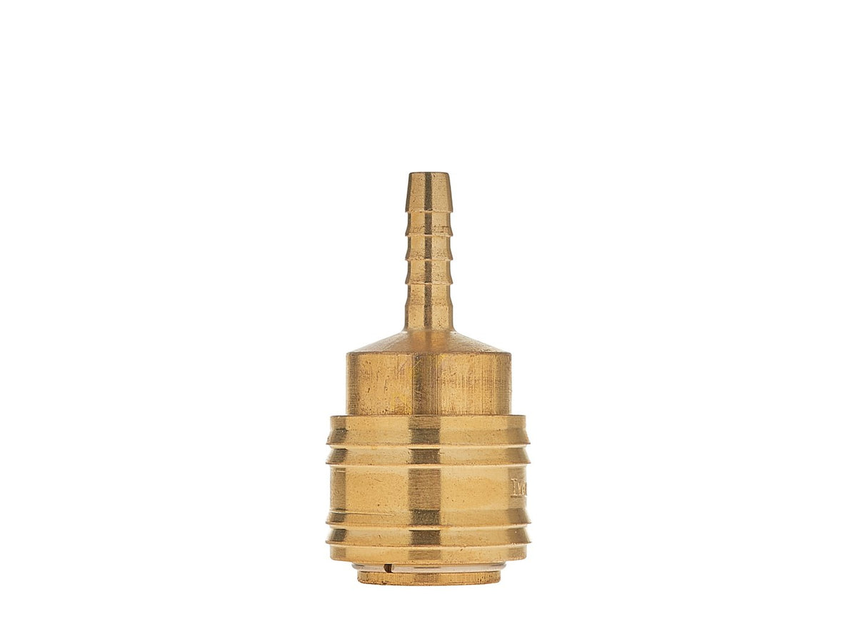 Messing snelkoppeling met aansluiting 6mm