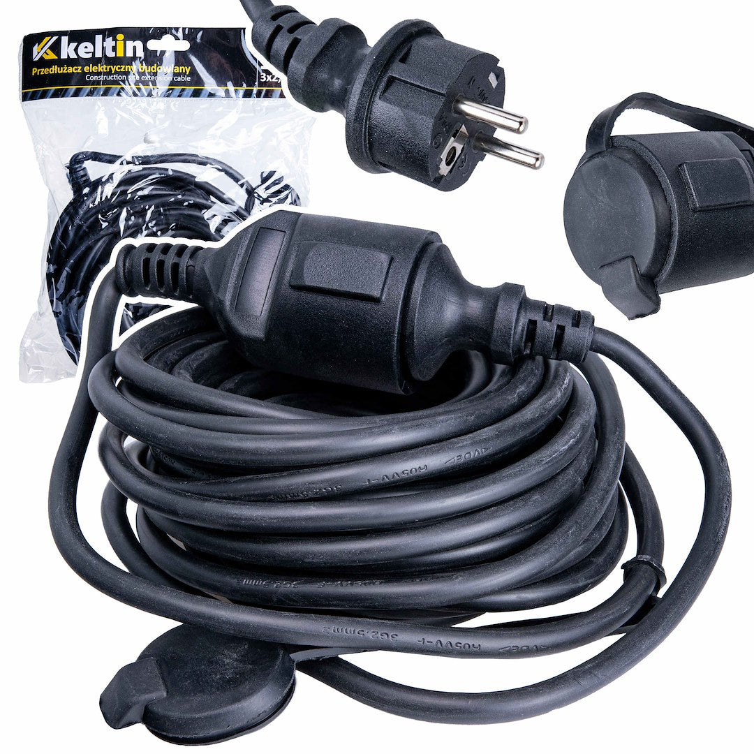Bouwplaats verlengsnoer 10m IP44