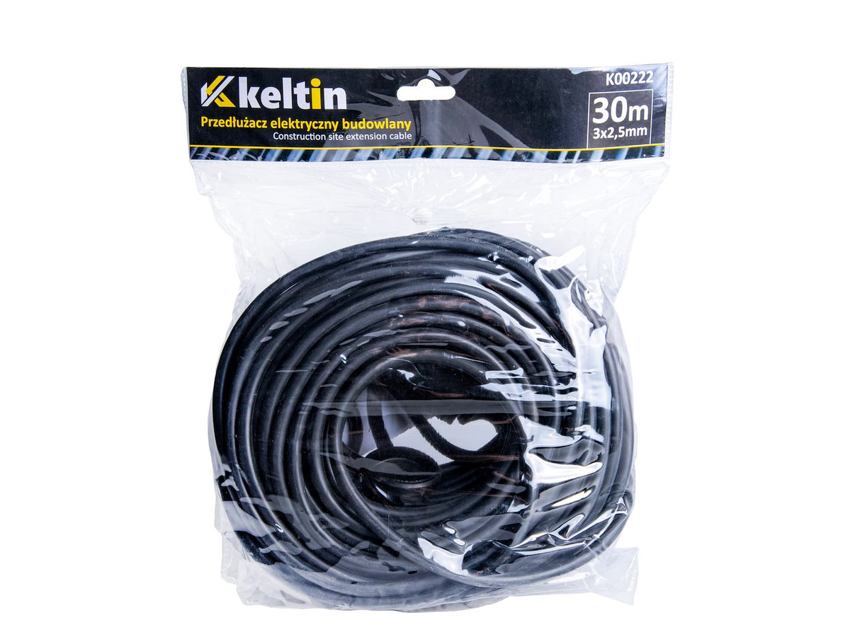 Bouwplaats verlengsnoer 30m IP44