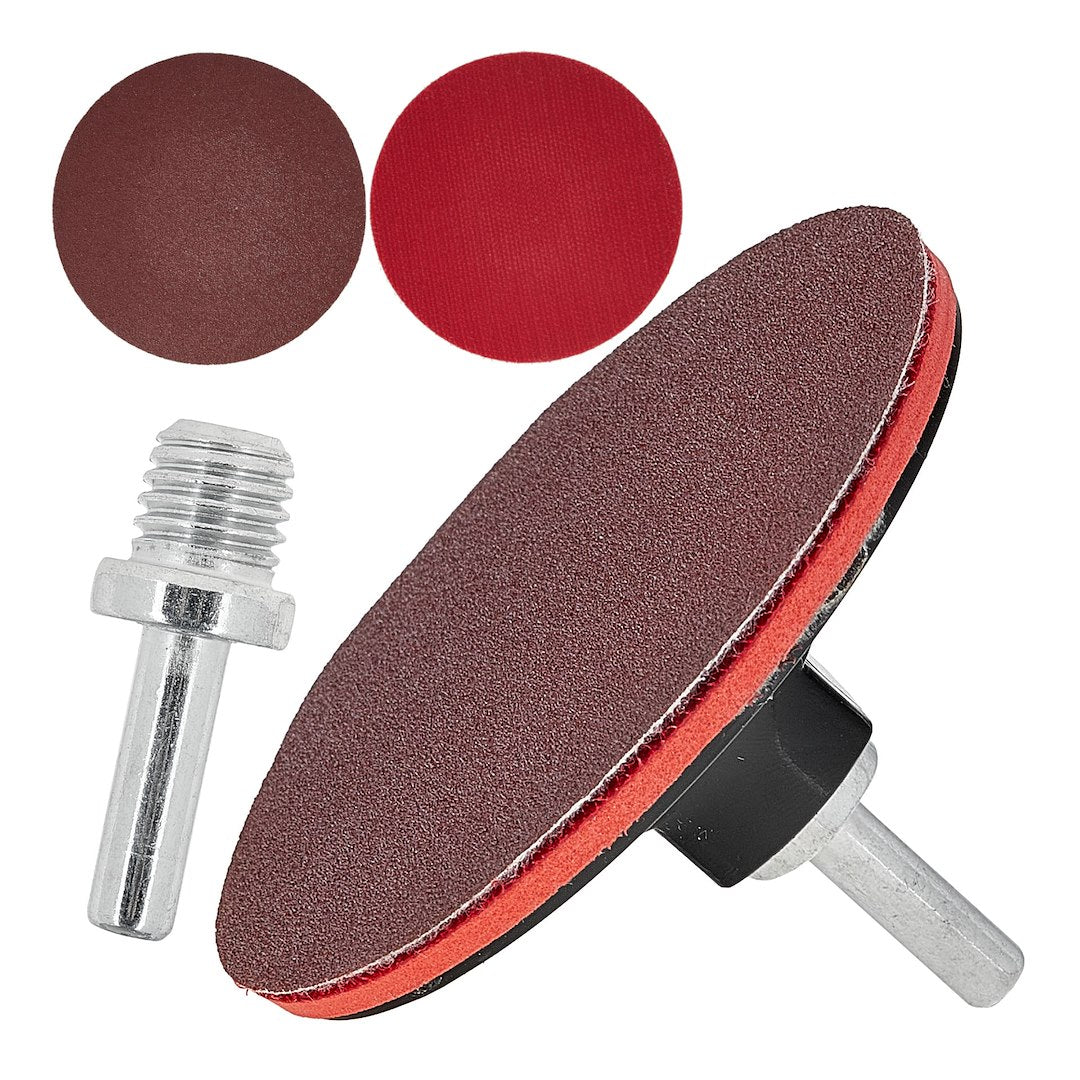 Klittenband steunpad 100mm M14 met booradapter