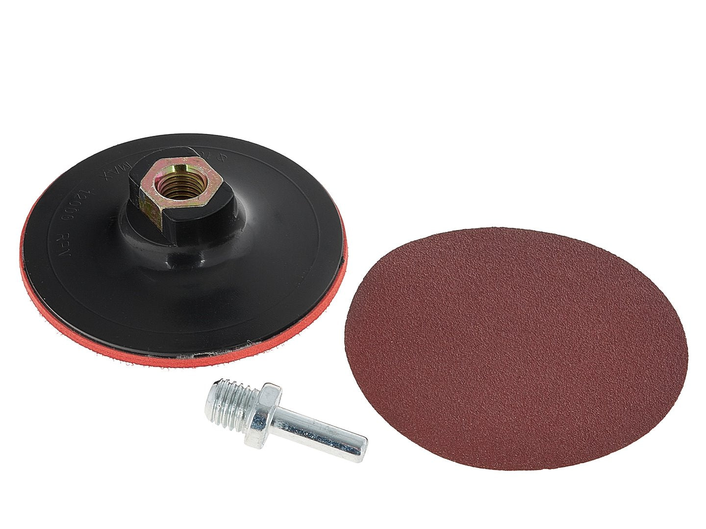 Klittenband steunpad 100mm M14 met booradapter