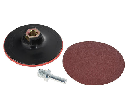 Klittenband steunpad 100mm M14 met booradapter