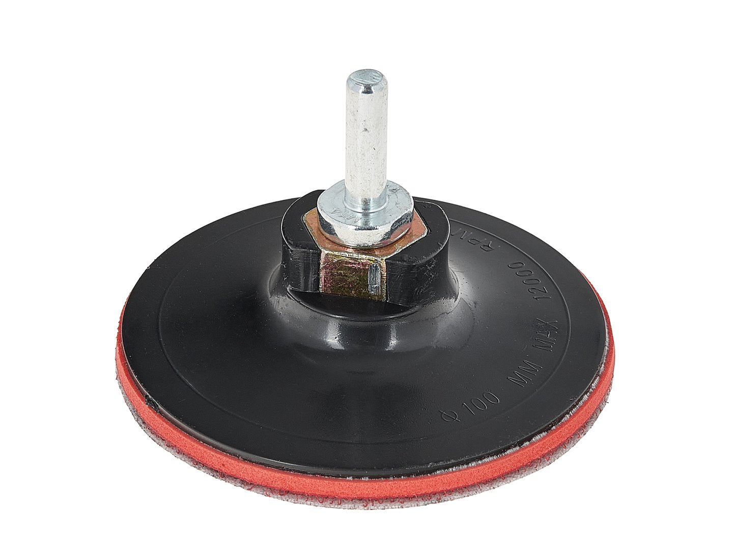 Klittenband steunpad 100mm M14 met booradapter