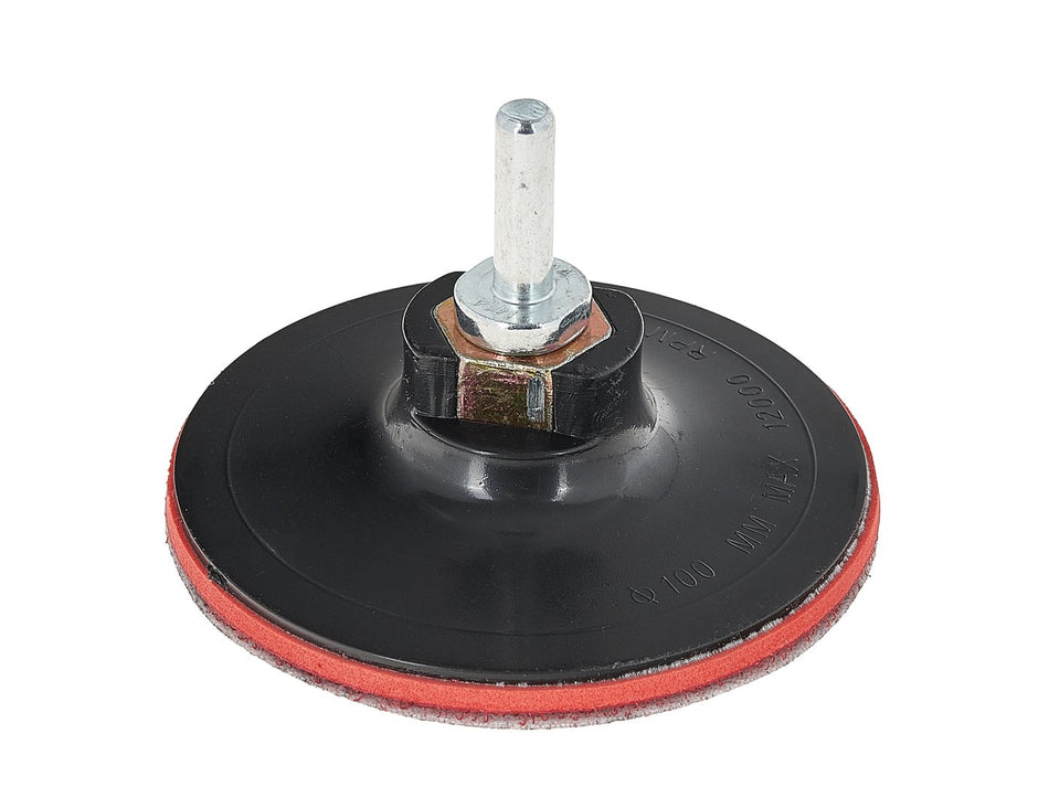Klittenband steunpad 100mm M14 met booradapter