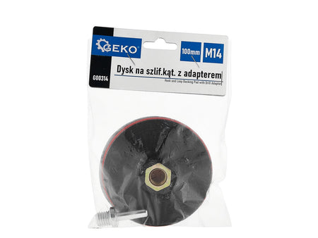 Klittenband steunpad 100mm M14 met booradapter