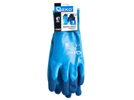 Waterdichte werkhandschoenen maat 8 /polyester – latex/