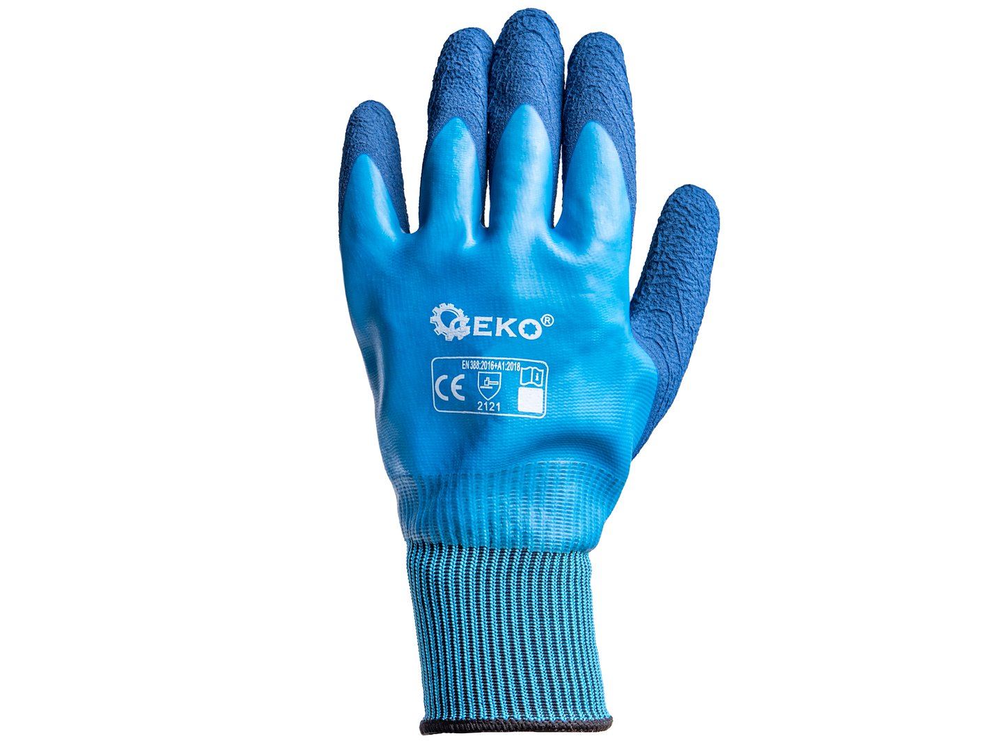 Waterdichte werkhandschoenen maat 9 /polyester – latex/