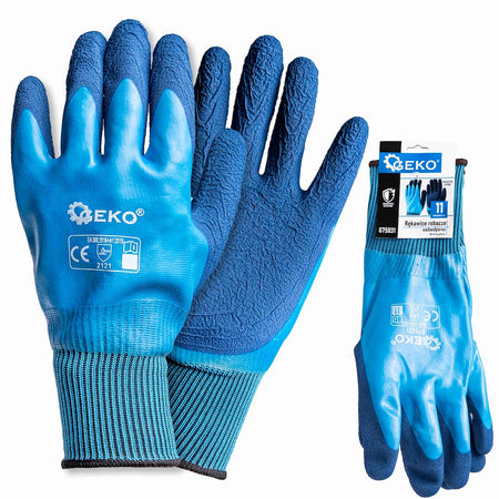 Waterdichte werkhandschoenen maat 11 /polyester – latex/