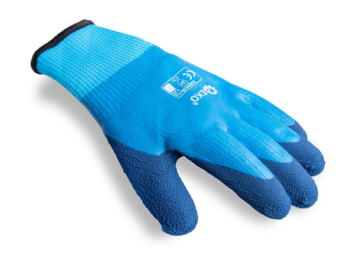 Waterdichte thermische werkhandschoenen maat 8 /jersey – latex/