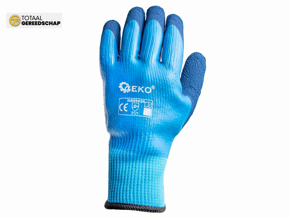 Waterproof thermal work gloves size 9 /jersey – latex/