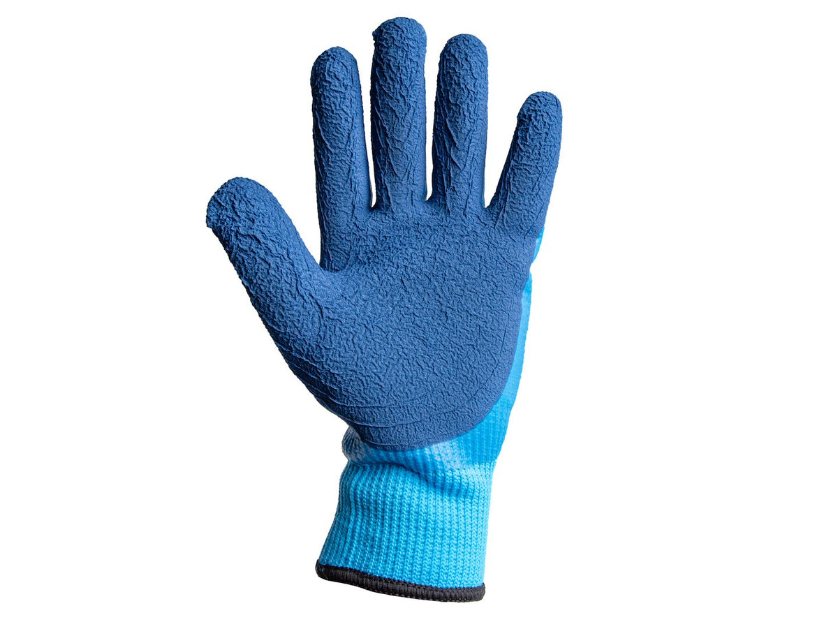 Waterdichte thermische werkhandschoenen maat 9 /jersey – latex/