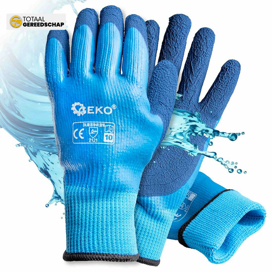 Waterproof thermal work gloves size 10 /jersey – latex/