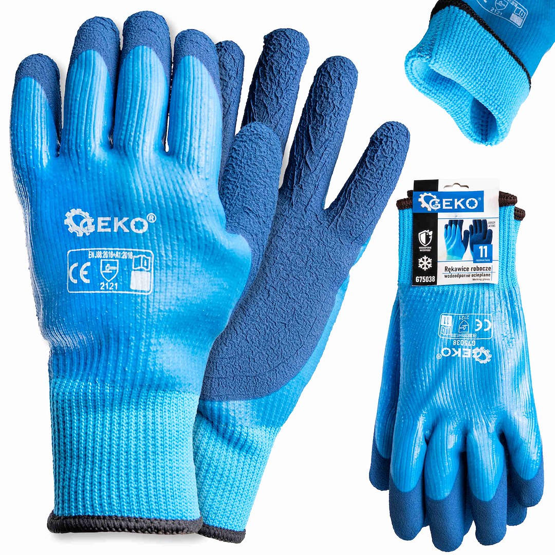 Waterdichte thermische werkhandschoenen maat 11 /jersey – latex/