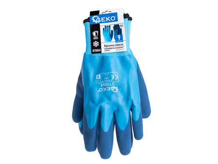 Waterdichte thermische winterwerkhandschoenen maat 9 /katoen – latex/
