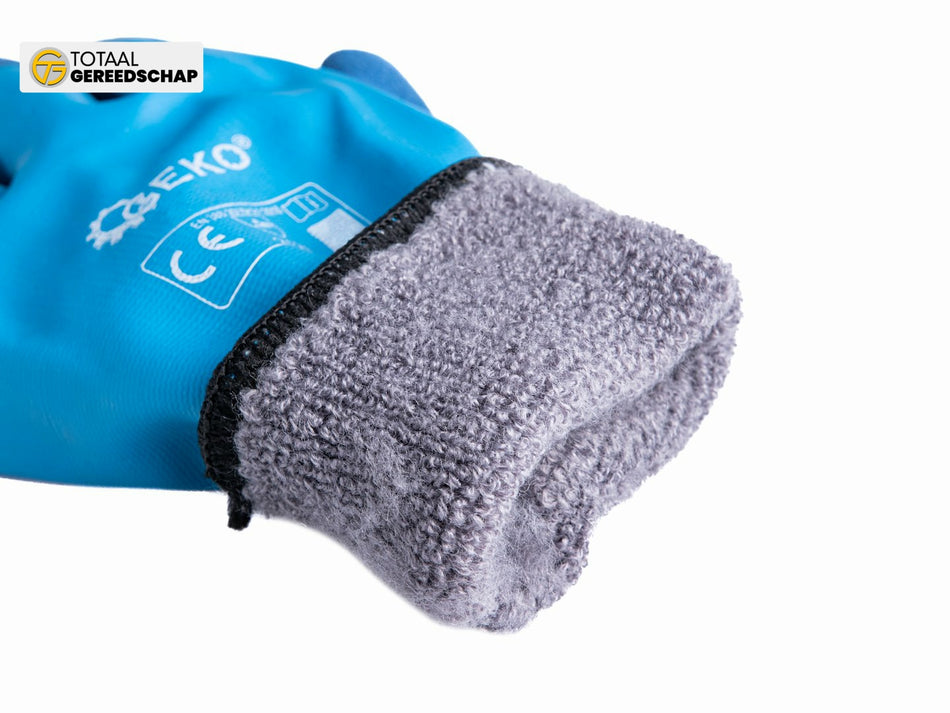 Waterproof thermal winter work gloves size 9 /cotton – latex/