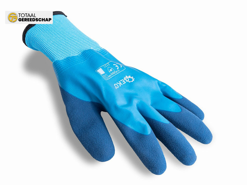 Waterproof thermal winter work gloves size 10 /cotton – latex/