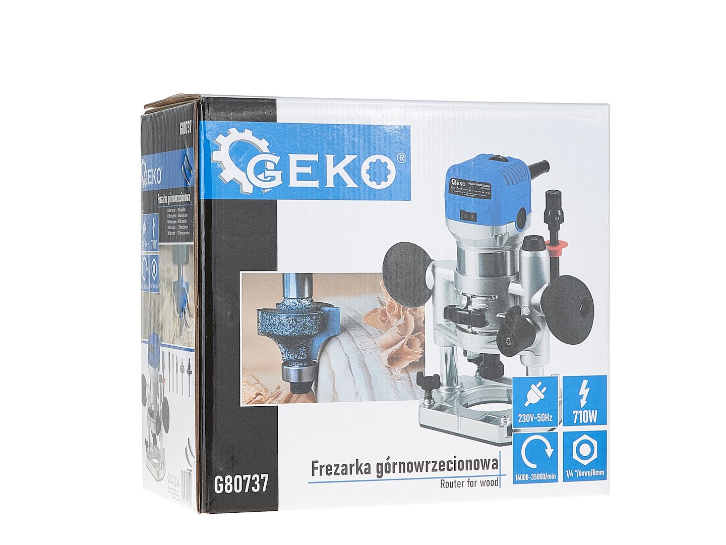 Frees voor hout 710W met vermogensregeling en basis