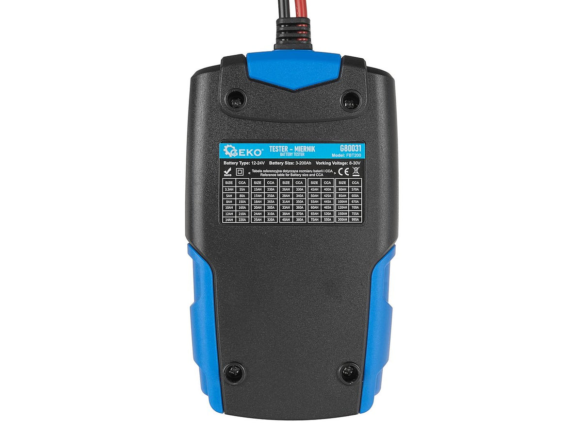 12/24V 3Ah-200Ah LCD accu-tester