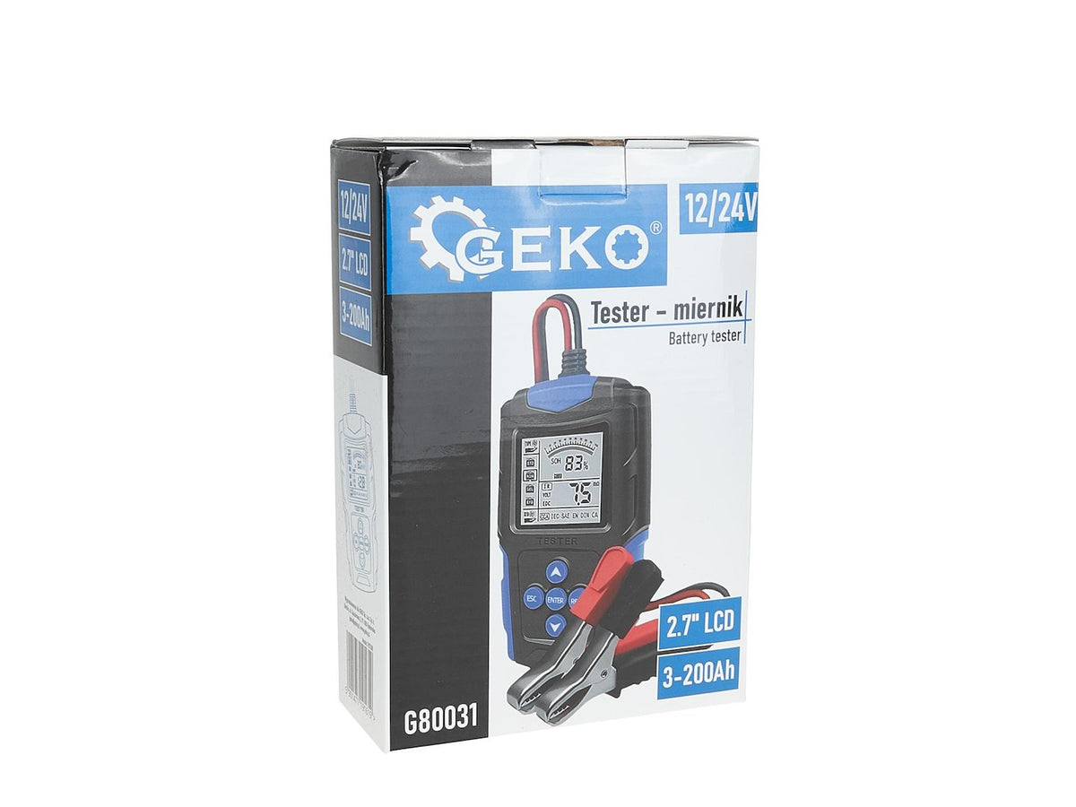 12/24V 3Ah-200Ah LCD accu-tester