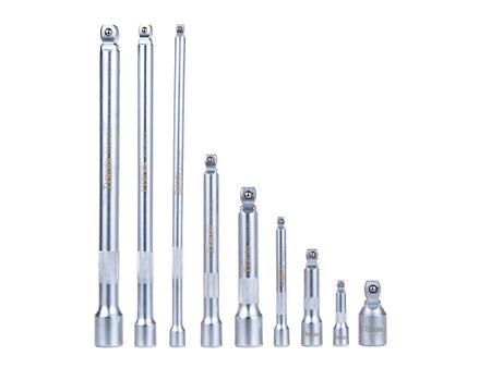 9-delige wobbelverlengset 1/4" 3/8" 1/2" CrV