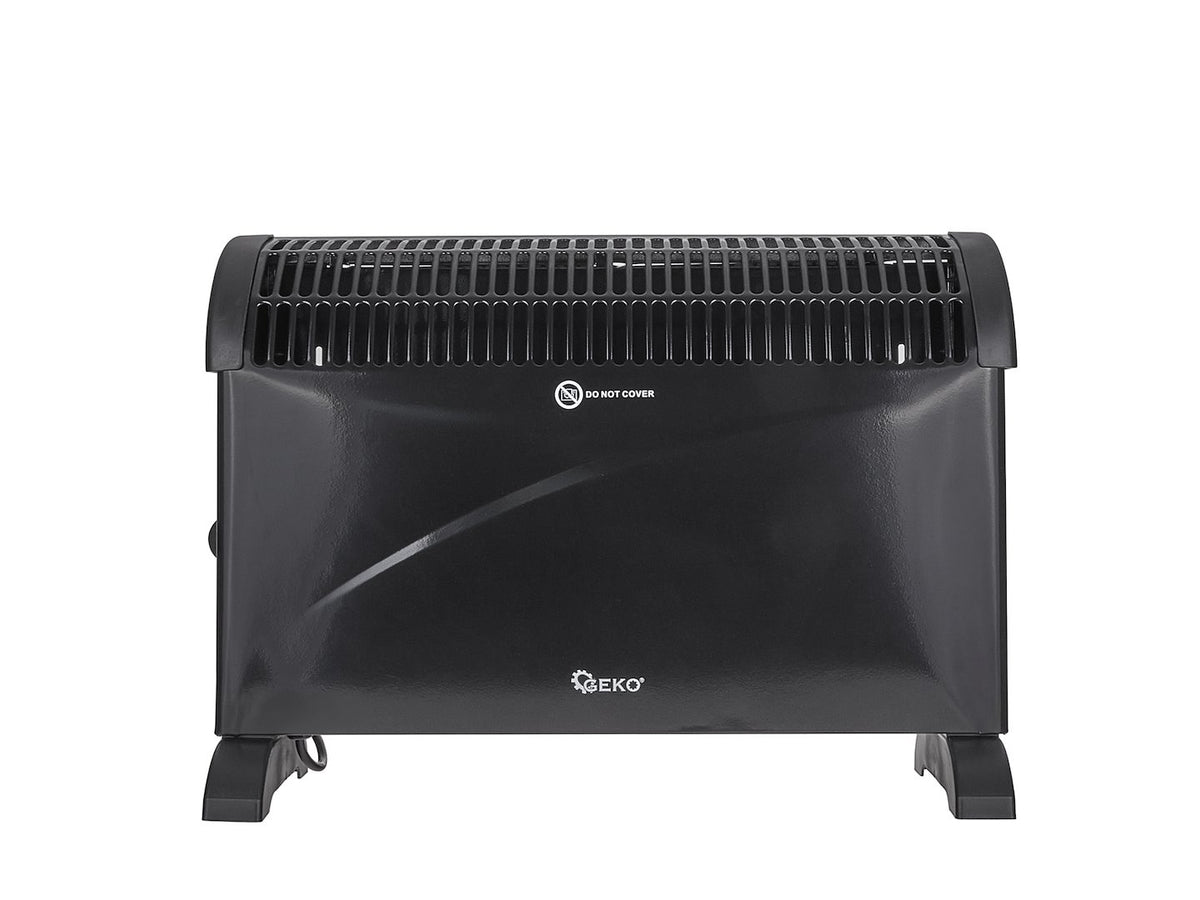 Convectorkachel met thermostaat 2000W (zwart)