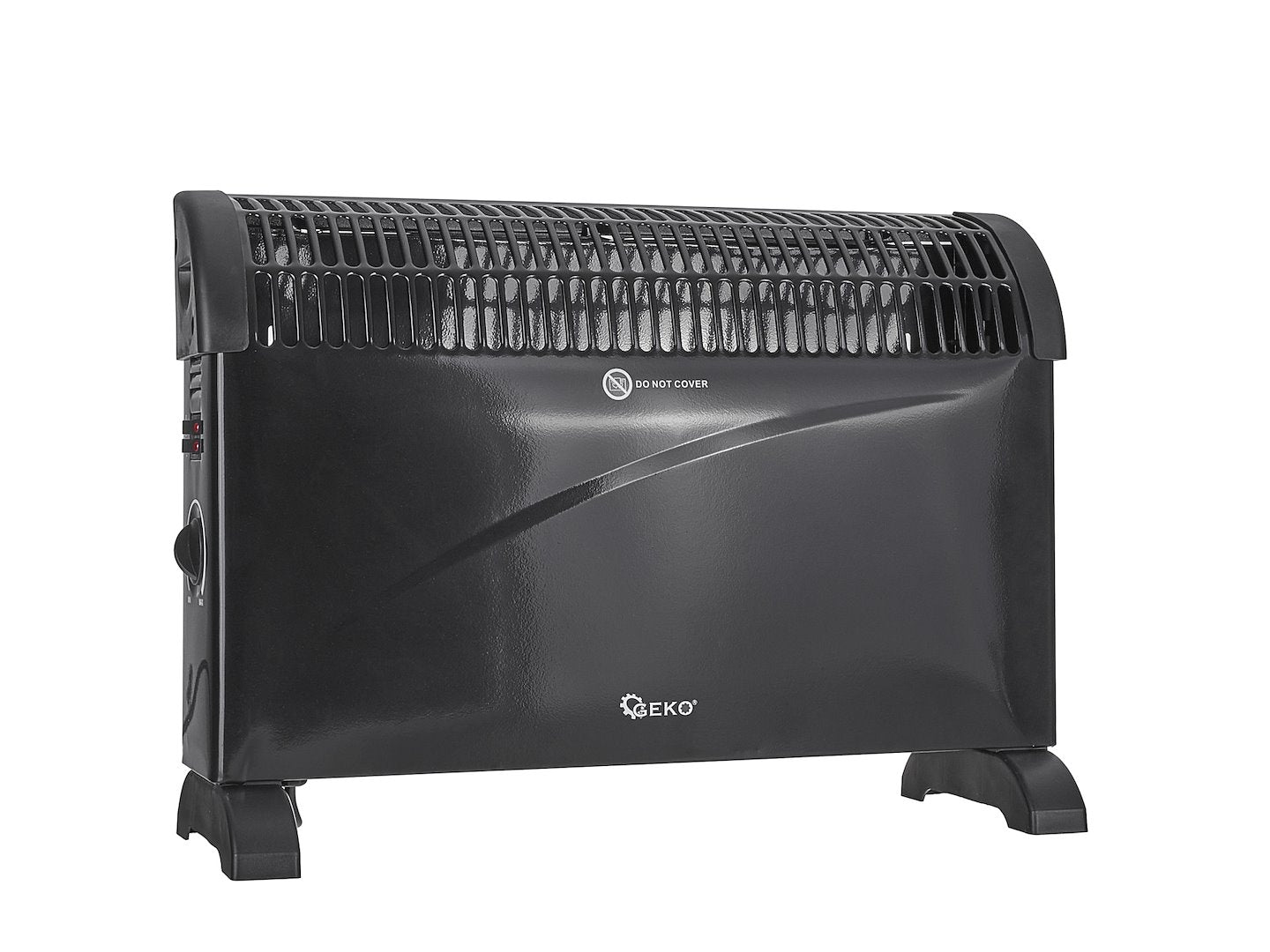 Convectorkachel met thermostaat 2000W (zwart)