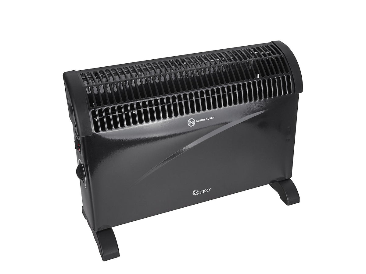 Convectorkachel met thermostaat 2000W (zwart)
