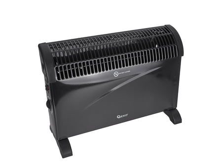 Convectorkachel met thermostaat 2000W (zwart)