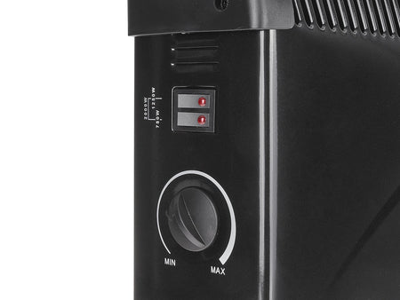 Convectorkachel met thermostaat 2000W (zwart)