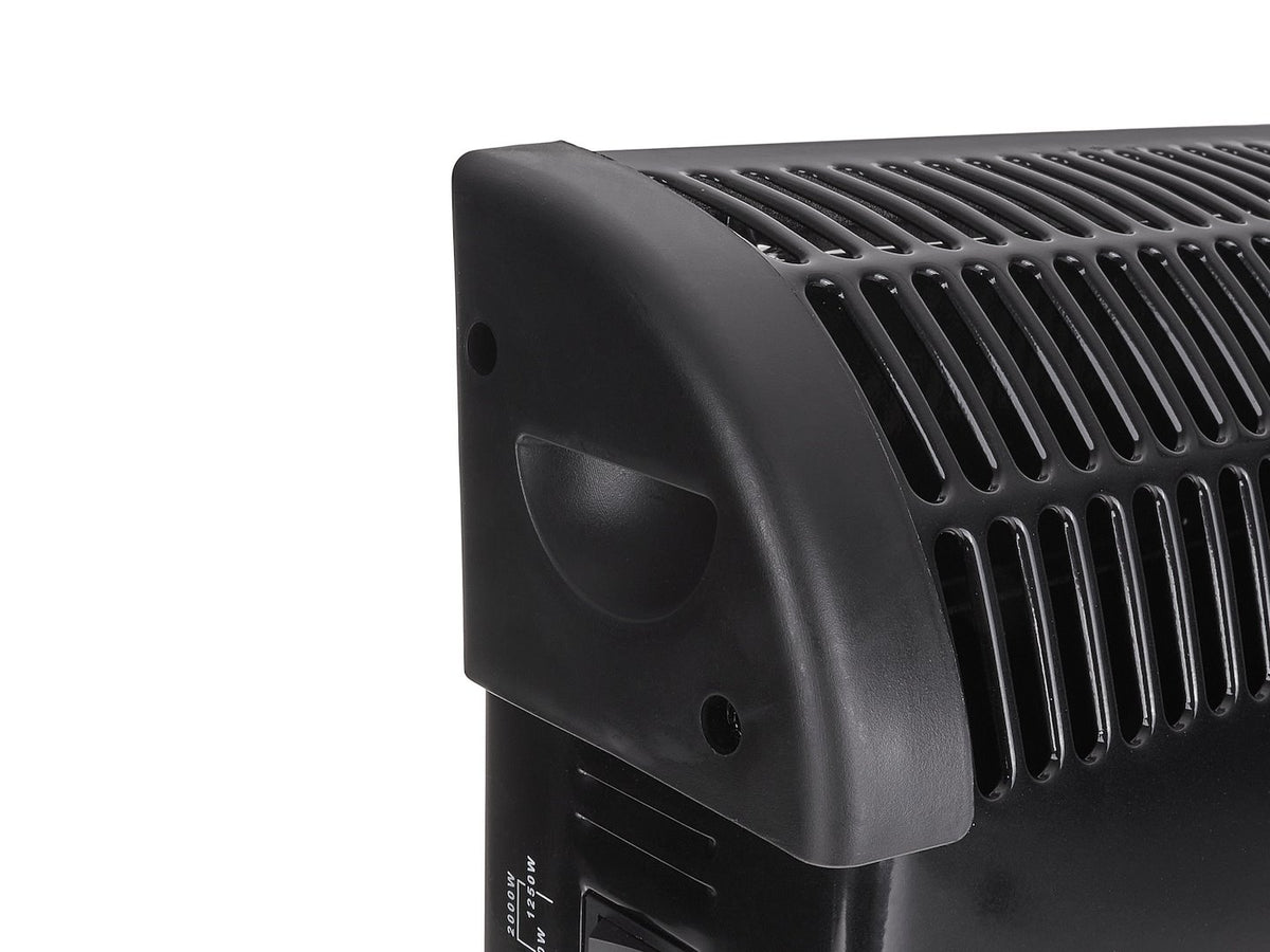 Convectorkachel met thermostaat 2000W (zwart)