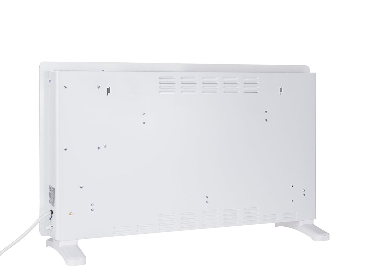 Glazen convectorkachel met LCD, afstandsbediening en WiFi 2500W (wit)
