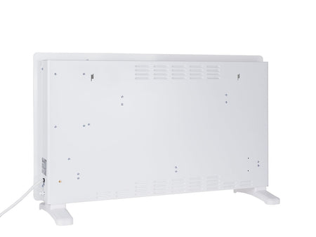 Glazen convectorkachel met LCD, afstandsbediening en WiFi 2500W (wit)